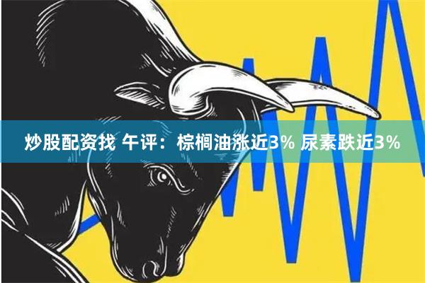 炒股配资找 午评：棕榈油涨近3% 尿素跌近3%